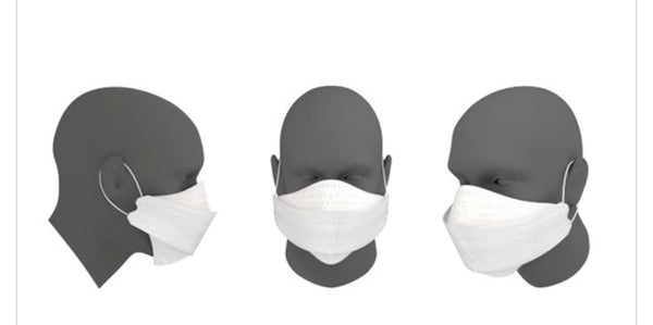 N95. Dent-X FN 10/Pack.5-Layer Mask. Made in Canada. WHITE.